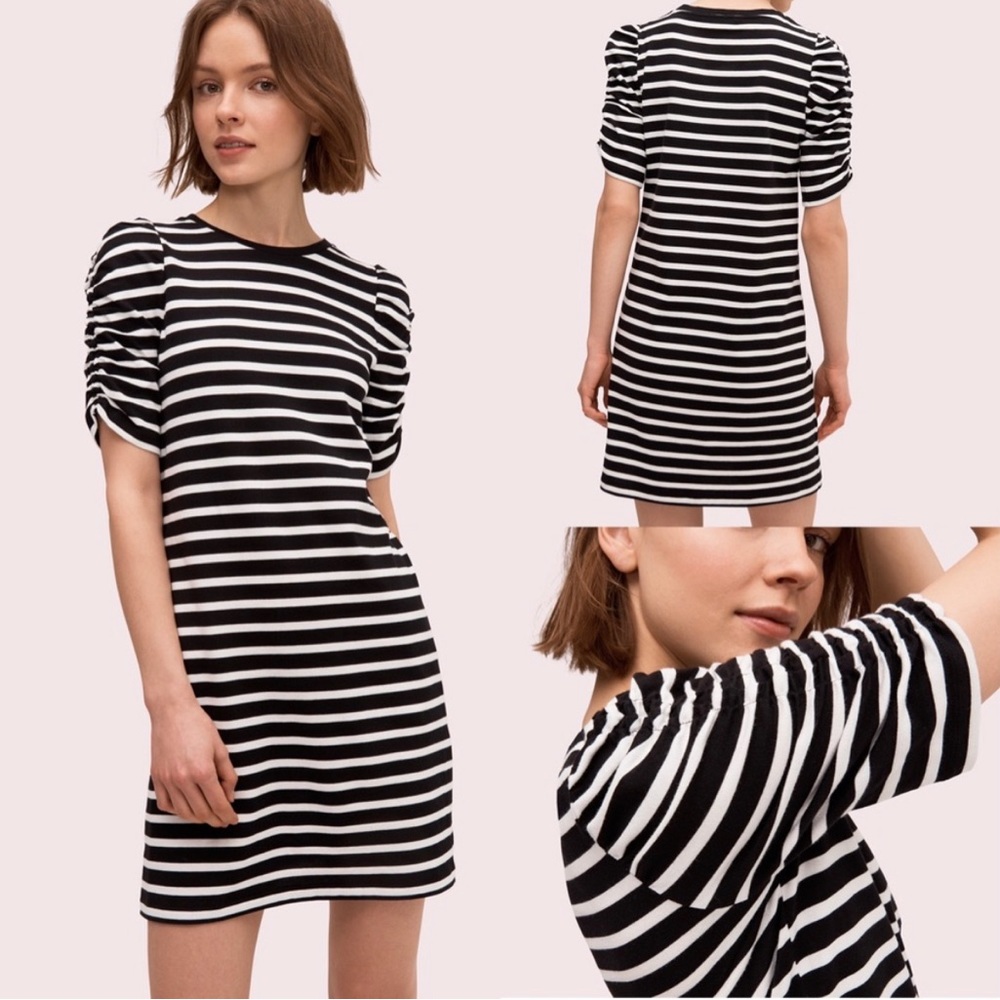 Kate Spade Striped Black and White Mini Dress